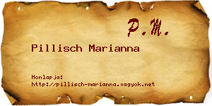 Pillisch Marianna névjegykártya